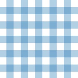 K&ouml;nnte beinhalten: Ein nahtloses Muster aus abwechselnd wei&szlig;en und hellblauen Quadraten. Das Muster erinnert an eine Gingham-Tischdecke.