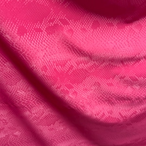 3D-reflektierendes Spandex-Latex-Design mit Python-Schlangenmotiv, 4-Wege-Stretch, 58/60 Zoll, hochwertige Stoffe von AlexLAFabrics