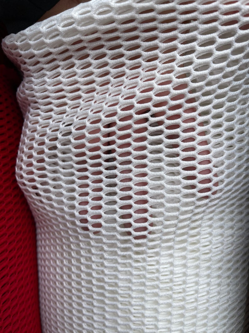 Ships Worldwide from Los Angeles California USA. Heavy sport fish net geometric design non stretch 5860\u201d Sold by the YD