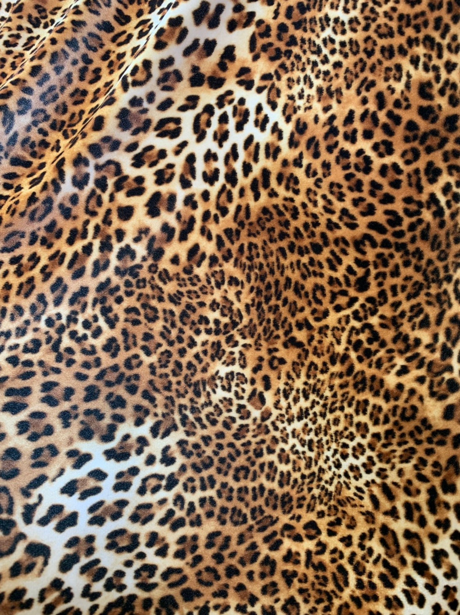 Leopard Design Print on Good Quality Stretch Velvet 4way - Etsy