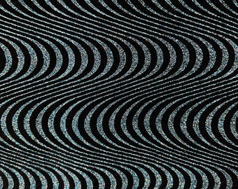 New Luxury glitter  Psychedelic wavy design on great quality of stretch velvet 4-way stretch 58/60” High quality of spandex velvet.