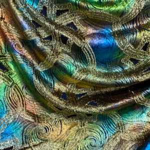 New Luxury Silk Burnout Velvet Tie Dye With Metallic Lurex - Etsy