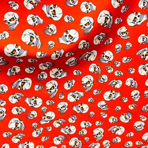 Terminator Skull Design on nylon spandex 4-Way stretch 58/60” Sold by the Yd. Ships worldwide From Los Angeles California USA. image 4