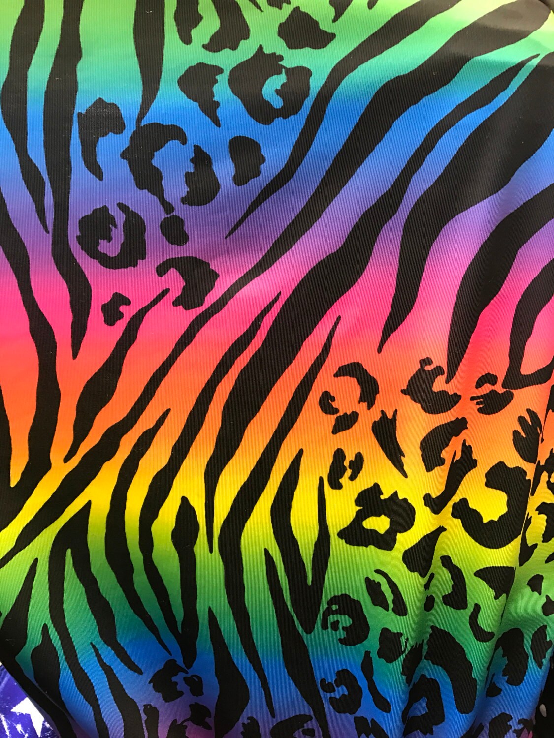 Tie dye animal print on nylon spandex 4way Stretch 58/60 Etsy