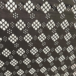 Black Fishnet  lacer cut design 4-way stretch nylon spandex 58/60” High quality fabrics by AlexLAFabrics