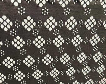 Black Fishnet  lacer cut design 4-way stretch nylon spandex 58/60” High quality fabrics by AlexLAFabrics