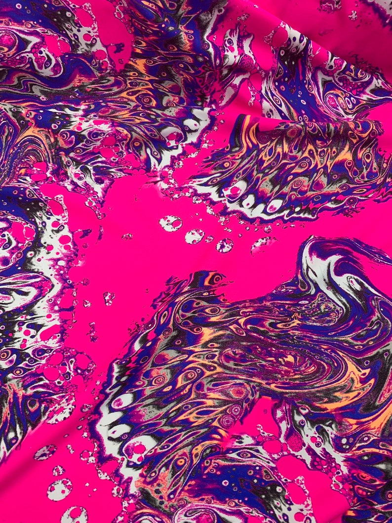 New UV light reflective fabric abstract design on heavy nylon Etsy