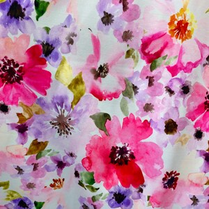 New beautiful flower design print on nylon spandex 4-way stretch 58/60” Sold by the YD. Ships worldwide from Los Angeles California USA.