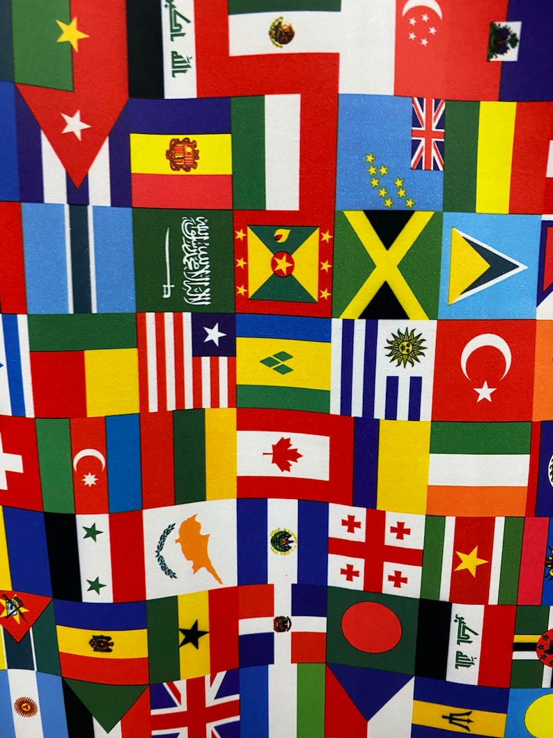 Internacional Multi Flags Design Print on Best Quality of | Etsy