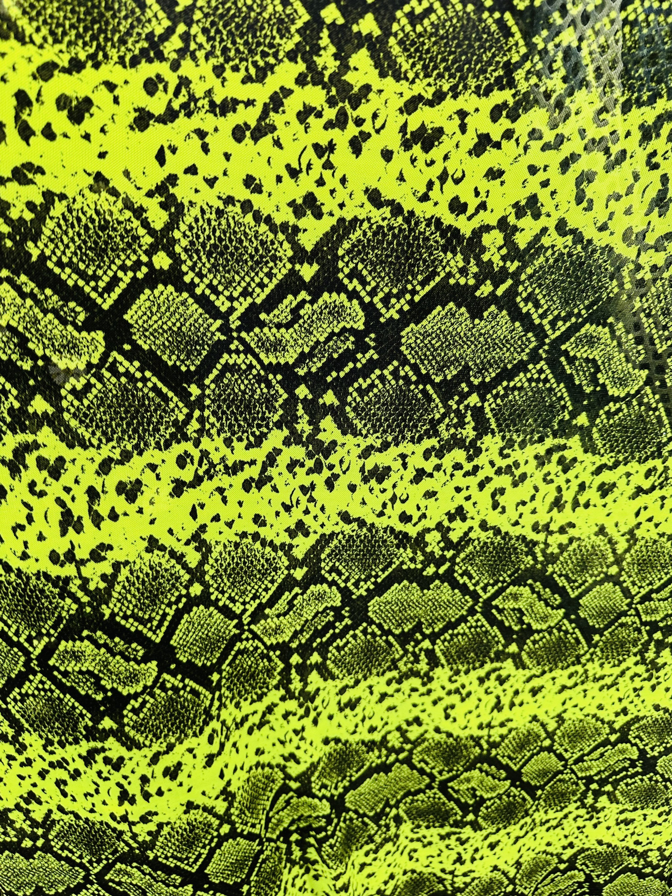 Neon Green Snakeskin Etsy Canada