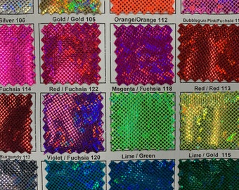 Shatter glass metallic nylon spandex broken glass hologram 4way stretch 58/60&quot; Sold by the YD. Ships worldwide from Los Angeles California.
