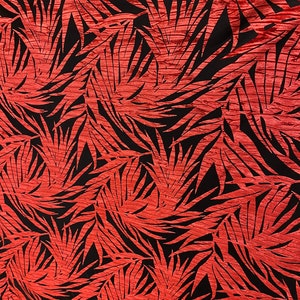New Luxury burnout stretch velvet Hawaiian Jennifer design 4-way stretch 58/60” Sold by the YD. Ships Worldwide from Los Angeles California