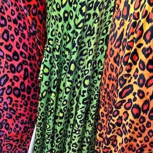New Exotic Leopard design print on great quality of stretch velvet High quality 4-way stretch 58/60”