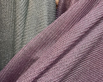 New metallic 3D sweater knit 2-way stretch 58/60” Sold by the YD. Ships Worldwide from Los Angeles California USA.