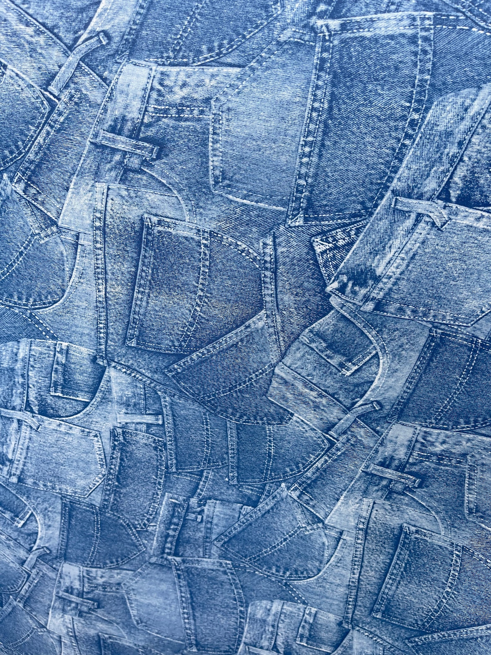 Jeans Design Denim Looking Print on Vinyl Non Stretch Heavy - Etsy