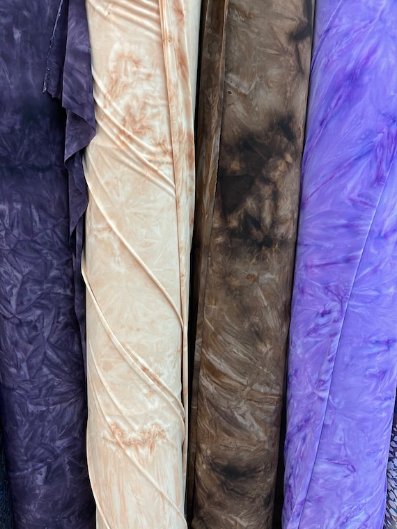 New modern Tie dye nylon spandex 4way stretch 58/60 Sold by Etsy