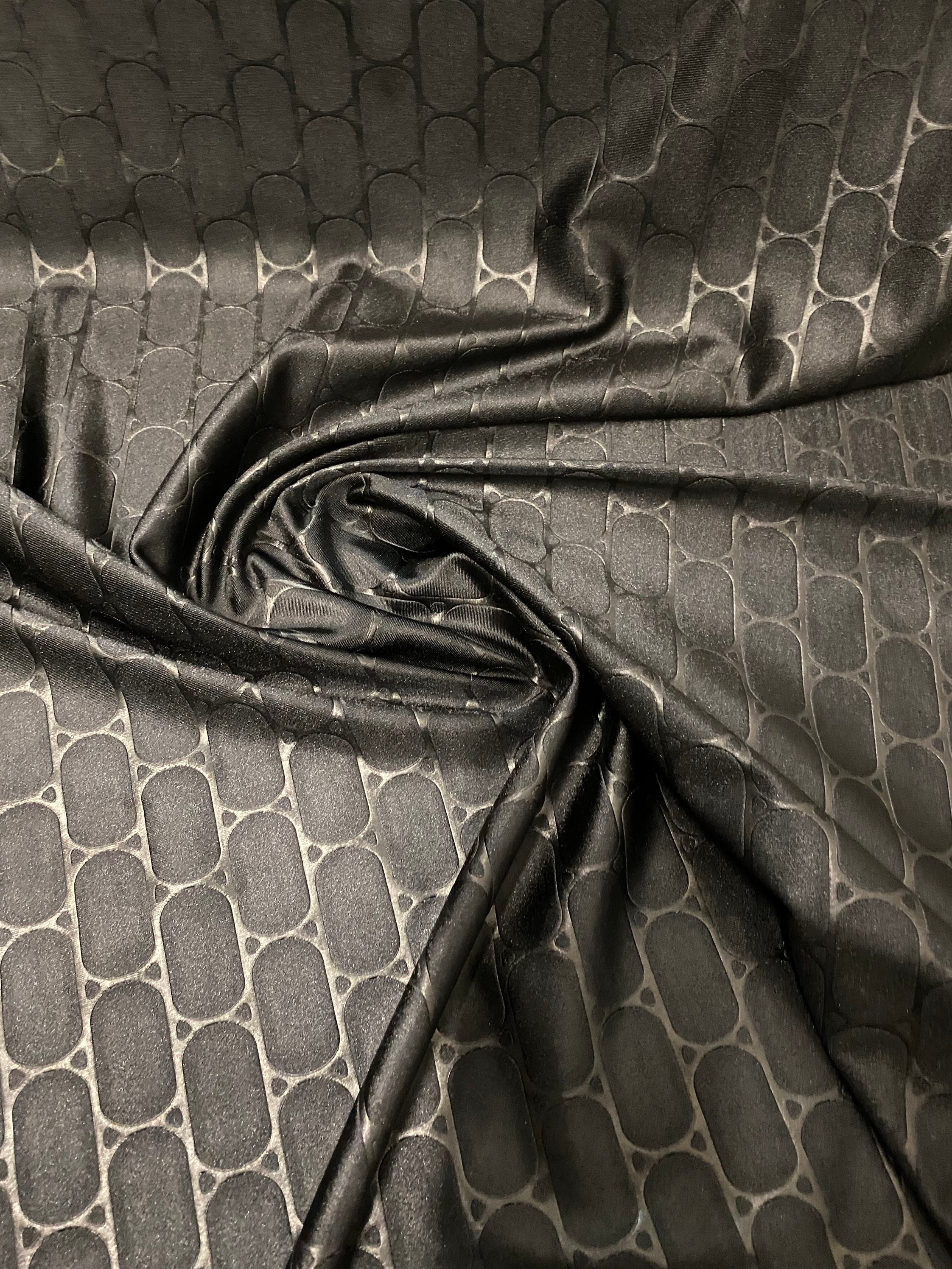 【✨新品✨】UN3D.◎BIG COLLAR FABRIC MIX CT Brick Jumbo Embossed Great Quality of Nylon Spandex 4-way
