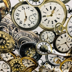 New Luxury Clocks design print on great quality of nylon spandex 4-way stretch 58/60” Sold by the YD. Ships worldwide from Los Angeles CA