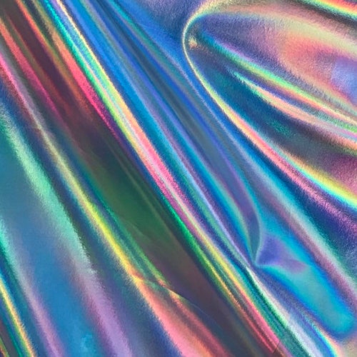 NEW Iridescent Foil on Spandex Fabric Sold by Yard shinny - Etsy