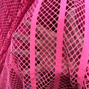 Stripe Fishnet Design Nylon Spandex Fishnet 4-way Stretch 58/60” Sold ...