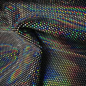 Spectrum metallic stretchfluweel met iriserende folie Zwart/zilver 4-way stretch 58/60&quot; Verkocht door de YD. Verzending wereldwijd vanuit Los Angeles, Californië