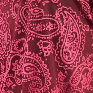 Paisley Luxury design on Burnout stretch velvet 4-way 58/60” High Quality fabrics by AlexLAFabrics