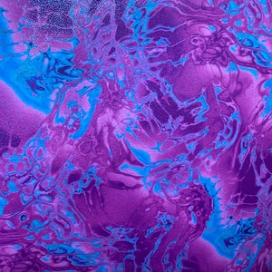 New Modern Abstract Splash Design With foil nylon spandex 4-Way Stretch 58/60” Sold By The YD. Ships Worldwide From Los Angeles California