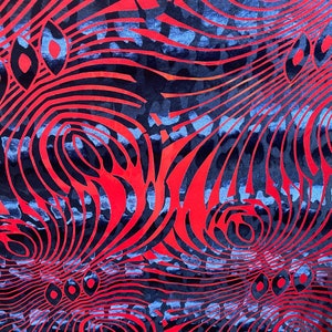 New Burnout velvet Abstract design 4-way stretch 58/60” Sold by the YD. Ships Worldwide from Los Angeles California USA.