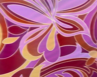 Diseño de moda floral abstracto moderno de lujo estampado en nailon spandex de gran calidad, elástico en 4 direcciones. Telas de alta calidad de AlexLAFabrics.