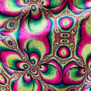 New abstract design multicolor print on velour velvet 2-way stretch 58/60” Sold by the YD. Ships Worldwide from Los Angeles California USA.