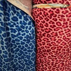 Exotic Cheetah design print on best quality of stretch velvet 4-way stretch 58/60” Sold by the YD. Ships Worldwide from Los Ángeles CA