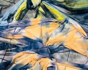 New tie dye design print on great quality of power mesh 4-way stretch 58/60” Sold by the YD. Ships Worldwide from Los Angeles California USA