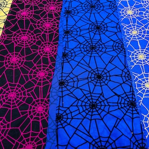 Spiderweb design multicolor nylon power mesh with flocking 4-way stretch 58/60” Sold by the YD. Ships Worldwide from Los Ángeles California