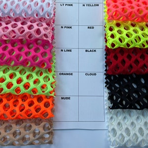 NEU Fischnetz Diamant Mesh Nylon Spandex 4way stretch 58/60 ” Schiffe weltweit aus Los Angeles Kalifornien USA.