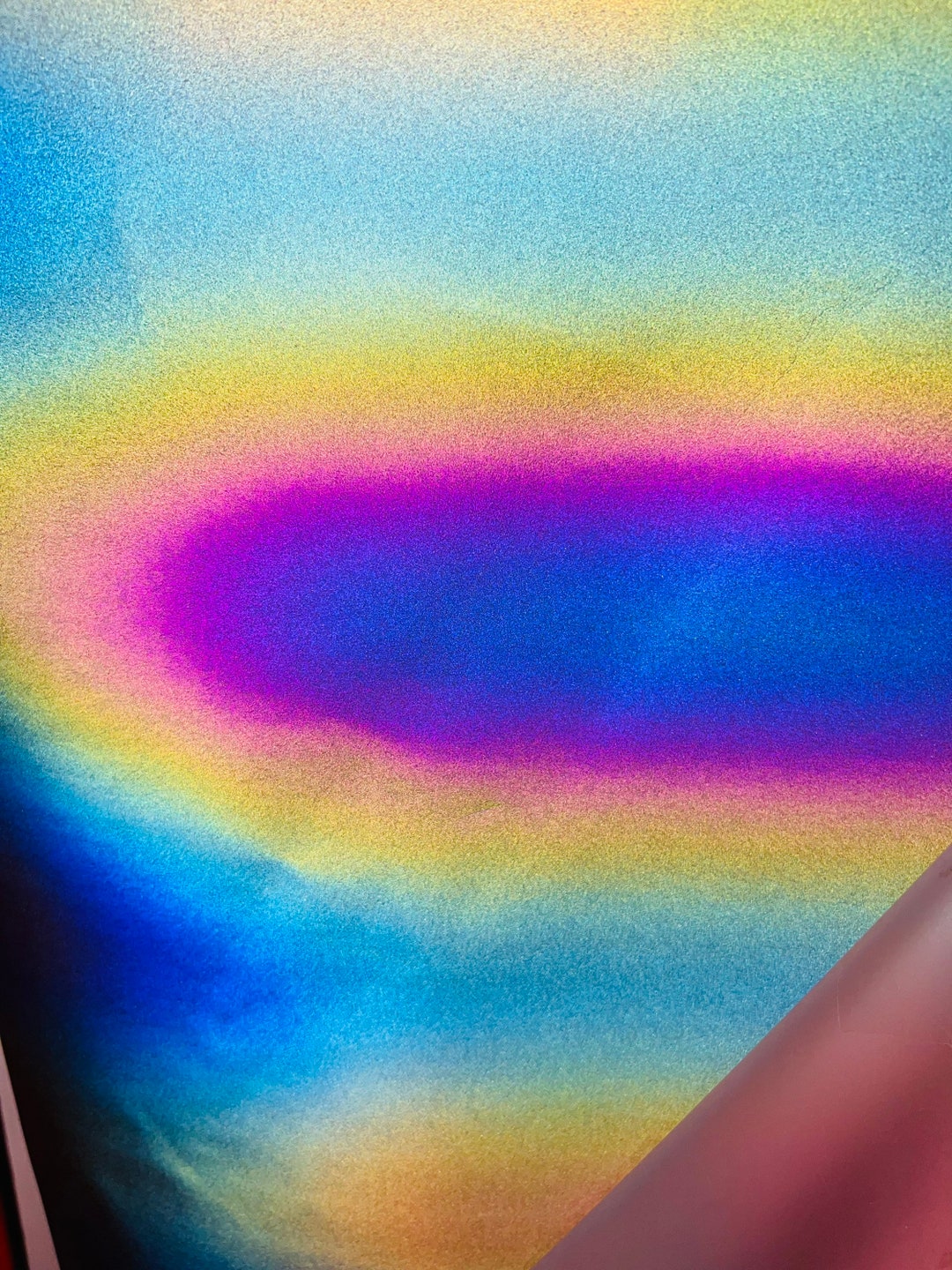 New Reflective Rainbow Heavy Vinyl Non Stretch 58/60” Sold by the YD ...