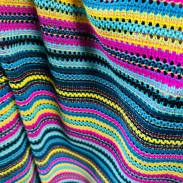 Beautiful Abstract Pattern Crochet Lace Fabric For Dresses