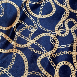 Luxury Brand Golden Chain Design Print on Great Quality of - Etsy