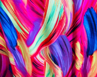 New modern abstract design print on great quality of nylon spandex 4-way stretch High quality fabrics by AlexLAFabrics