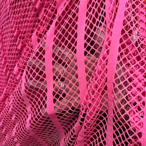 Stripe Fishnet Design Nylon Spandex Fishnet 4-way Stretch 58/60” Sold ...
