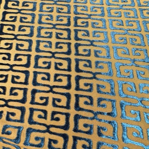 Nouveau design de marque de mode Velours stretch dévoré de qualité italienne extensible dans les 4 sens 58/60&quot;