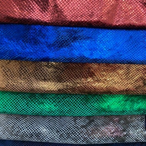 NEW Dragon scales clear foil on heavy stretch velvet 420gsm 4way stretch 58/60&quot; Sold by the YD. Ships worldwide from Los Angeles CA.