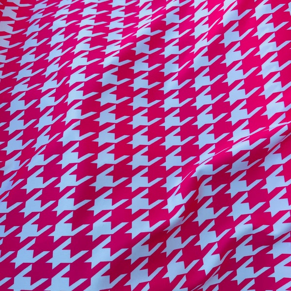 Hot Pink Houndstooth Etsy