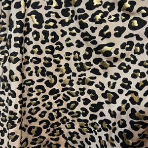 "Neue exotische metallische Leopard Design Nylon Spandex 4-Wege-Stretch, es leuchtet im Dunkeln 58/60 ""Verkauft von der YD." Schiffe weltweit aus Los Angeles