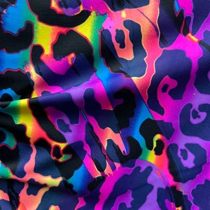 New Leopard design Multicolor print on best quality of nylon spandex 4-way stretch 58/60” Sold by the YD. Ships Worldwide from Los Angeles