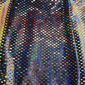 Nieuw diamantontwerp iriserende pailletten op geweldige kwaliteit stretch fluweel 4-way stretch 58/60&quot; Verkocht per jaar. Wordt wereldwijd verzonden vanuit LA CA