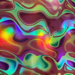 New Modern Lava Design Digital Foil Print Lacer Hologram - Etsy