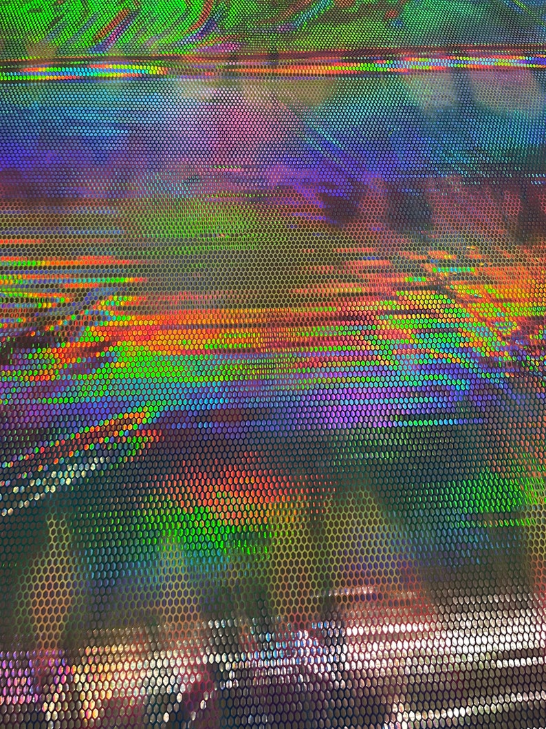 New Tie Dye Nylon Spandex With Iridescent Sequins Etsy