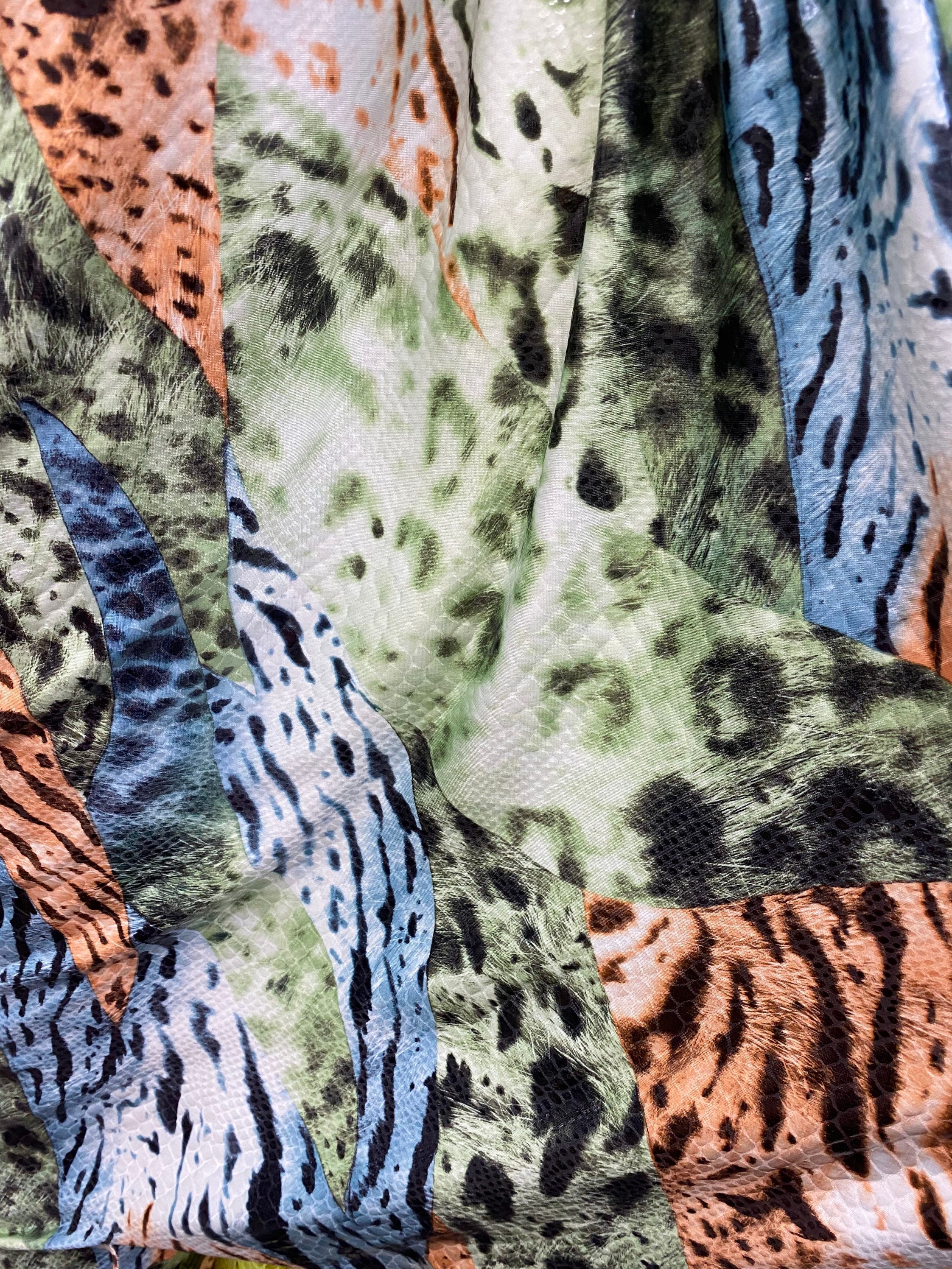 New Exotic Multi Animal Print Multicolor With Clear Foil Print - Etsy UK