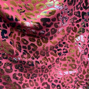 Exotic animal print designe burnout stretch velvet 4-way stretch 58/60” Sold by the YD. Ships Worldwide from Los Angeles California USA.