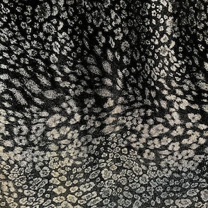 New Exotic Leopard design on stretch velvet with glitter 4-way stretch 420G 58/60” Sold by the YD.
